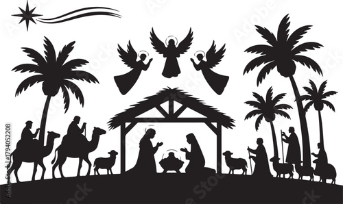 Nativity Silhouette set
