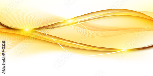 Magic light effect of modern packaging glowing on a white background. Neon line motion vector graphics. Abstract light lines of movement and speed. eps 10