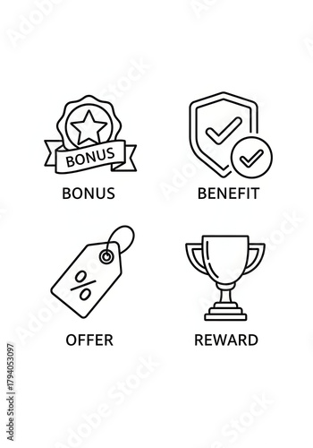 set of icons for web design