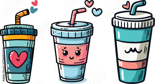 hand drawing tumbler 