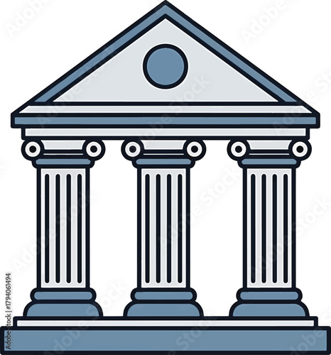 Medical stethoscope icon representing health care and diagnostic instruments in a circular design, perfect for medical applications