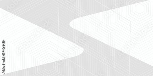 Abstract lines background design with diagonal line pattern in grey colour. Vector white horizontal template modern abstract simple design