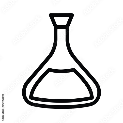 Decanter Outline Vector Illustration