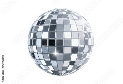 Shiny Disco Ball with Reflective Surface