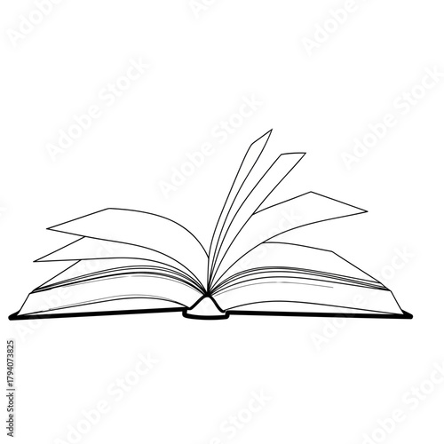 Open book illustration