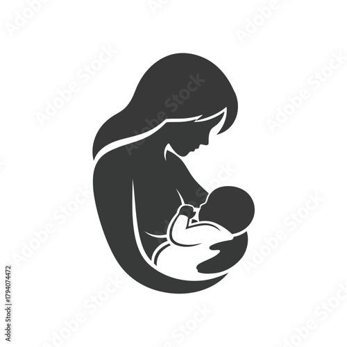 Mother breastfeeding her baby, a symbol of love and care