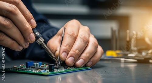Precise Soldering, Crafting Electronic Components with Precision Tools