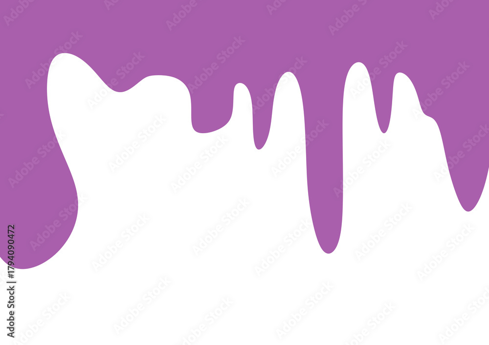 Fototapeta premium pink paint splashes collide isolated on white purple