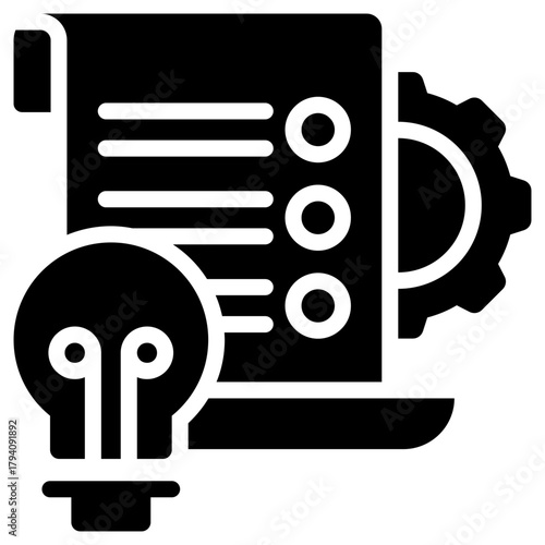 project icon isolated on white background. vector illustration icon for time work management