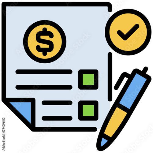 Carta da parati valuation icon isolated on white background