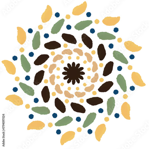 vector illustration of an abstract autumn background textile fabric surface