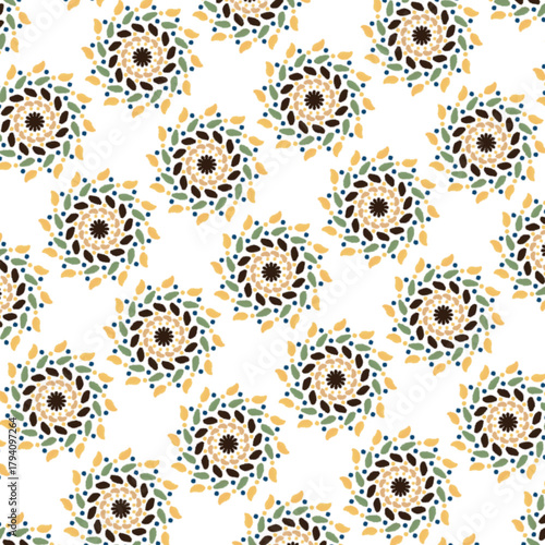 vector illustration of an abstract autumn background textile fabric surface