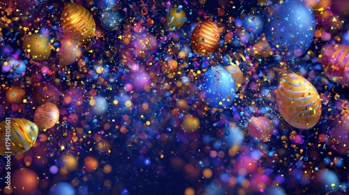 seamless New Year Eve background