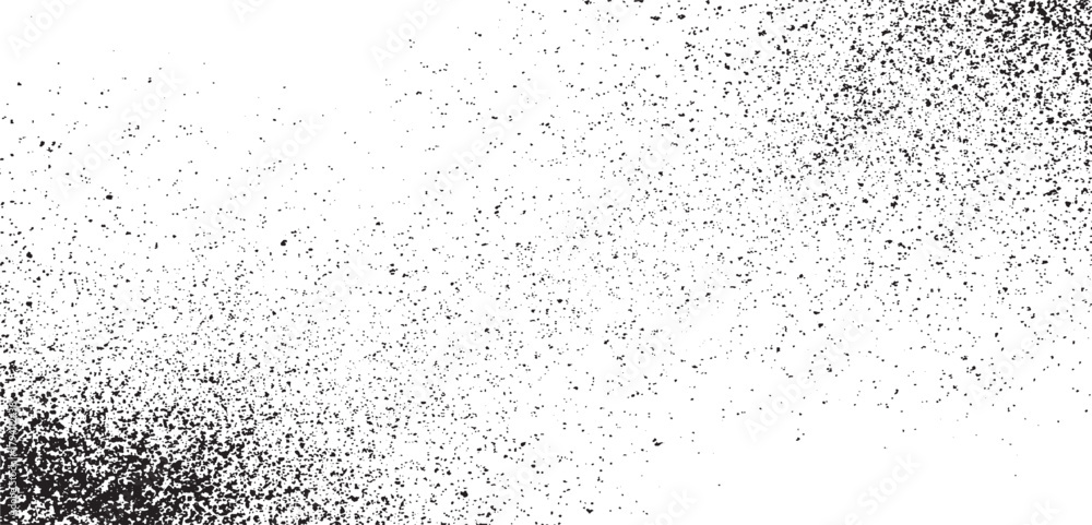 Obraz premium Distressed grunge background texture with grainy dust overlay dot line grunge texture dust noise black and white texture vector. Distressed overlay texture