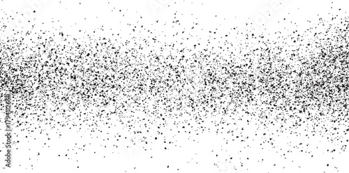Distressed grunge background texture with grainy dust overlay dot line grunge texture dust noise black and white texture vector. Distressed overlay texture