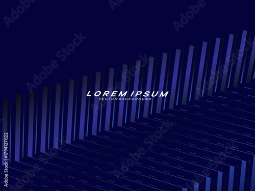 Premium background design with diagonal dark blue stripes pattern. Vector horizontal template for digital lux business banner, contemporary formal invitation, luxury voucher, prestigious gift certific