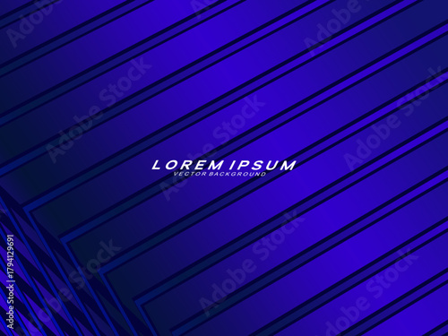 Premium background design with diagonal dark blue stripes pattern. Vector horizontal template for digital lux business banner, contemporary formal invitation, luxury voucher, prestigious gift certific