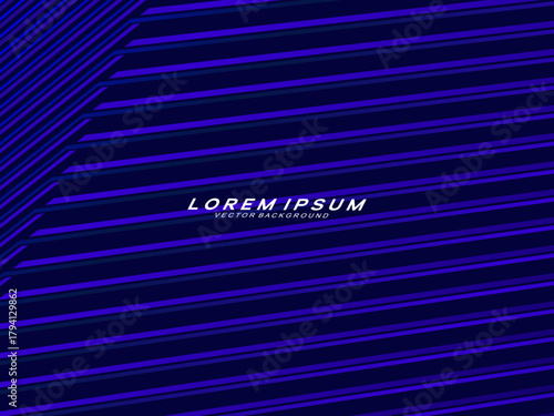 Premium background design with diagonal dark blue stripes pattern. Vector horizontal template for digital lux business banner, contemporary formal invitation, luxury voucher, prestigious gift certific