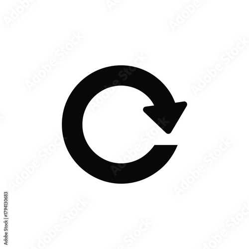 Refresh icon set. Reload icon vector. Update icon.