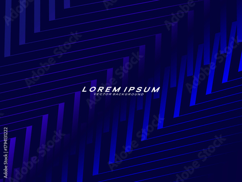 Premium background design with diagonal dark blue stripes pattern. Vector horizontal template for digital lux business banner, contemporary formal invitation, luxury voucher, prestigious gift certific