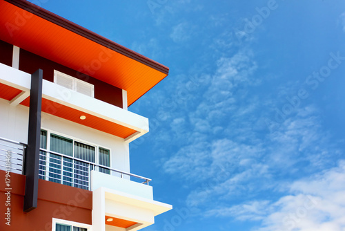 close up architecture exterior design style minimal concept