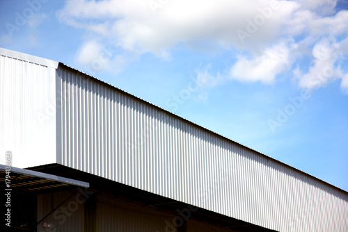 corrugate metal design roof and wall of ware house or factory corrugate abstract pattrern background