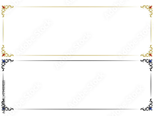 清楚なアンティークフレーム〜ゴールド・ブラック〜