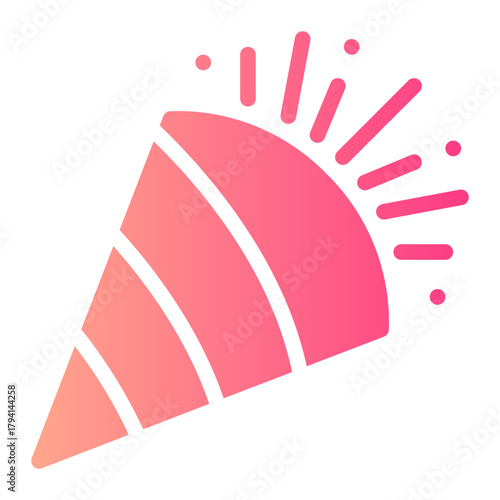 party popper gradient icon