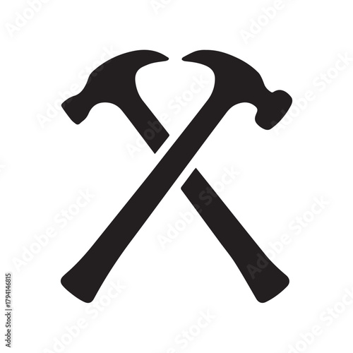 Heroic Hammer Emblem Representing Strength Protection and Bold Mechanical Identity