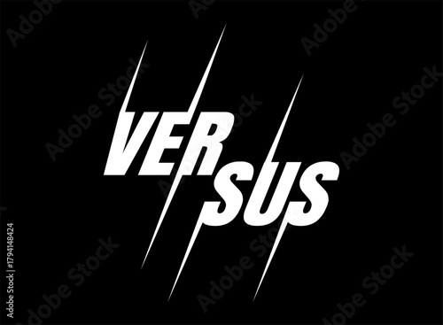 VS logo for sports, fight, competition, battle, match, game
