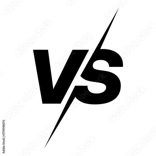 versus logo for battle sport game