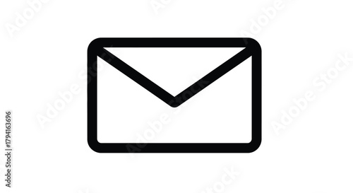 Envelope icon for email communication representing messages and digital correspondence