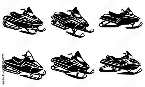 Conquer Winter's Terrain: A Collection of Dynamic Snowmobiles Ready for Adventure, Speed, and Thrilling Off-Road Exploration in Snowy Landscapes