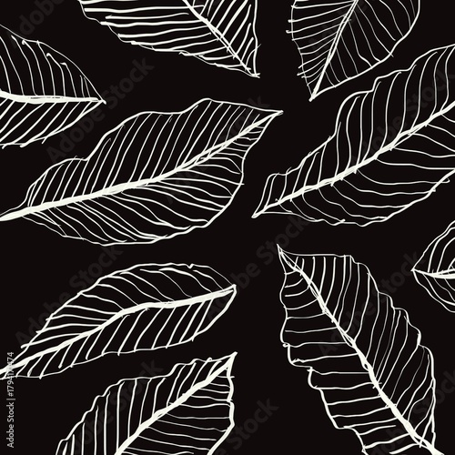 seamless pattern black