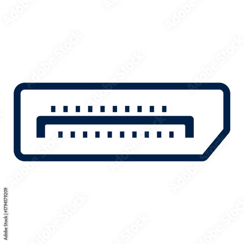 Display port vector illustration icon design trendy