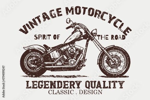 Motorcycle club, speed king, vintage typographic vector graphic for T-shirt, Sweatshirt, and Hoodie. Motorcycle t-shirt design - Motorcycle vintage graphics. ,road vibes Vintage Motors Slogan 