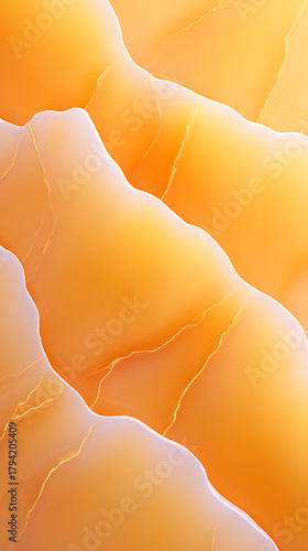 The image is a close up of a yellow surface with a lot of texture. The texture is so intricate that it almost looks like a piece of art. The yellow color of the surface gives off a warm