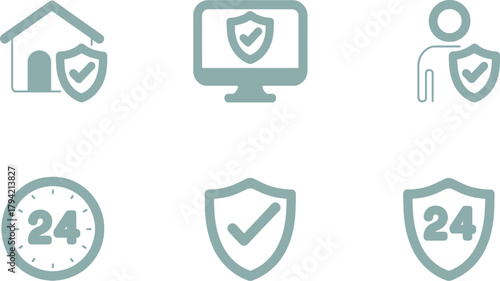 Security icon set