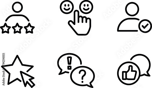 Customer feedback icons
