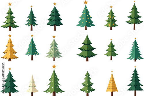 Festive Christmas trees bring holiday cheer