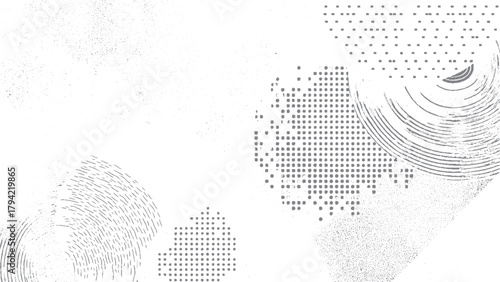 Abstract halftone dotted background. Grunge background of black and white. 