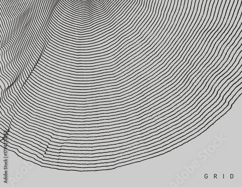 Abstract background. Circular grid pattern. Illustration for brochure, poster, cover, card, presentation, flyer or banner.