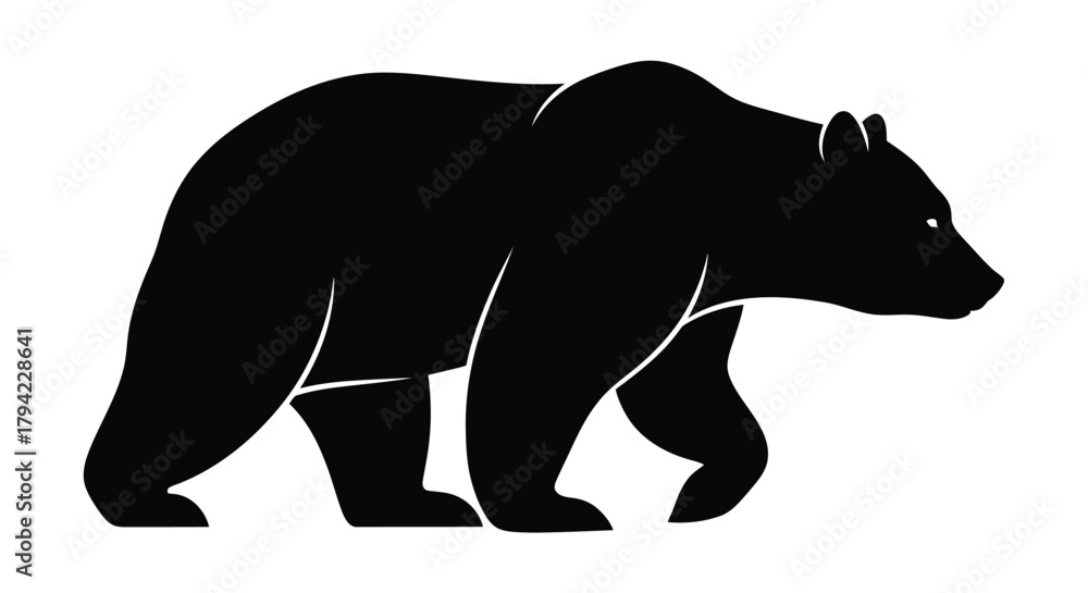 Obraz premium Dynamic abstract geometric shapes with a bold red and blue color palette silhouette