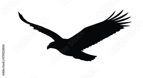 Abstract geometric shapes and lines in a dynamic composition with a silhouette element