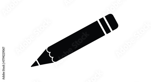 Abstract geometric composition with bold lines and contrasting colors in a striking silhouette