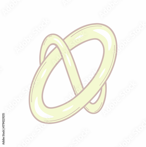 Interlocking Loops: Digital File Icon.

