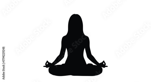 Dynamic abstract geometric shapes with bold contrasting colors and silhouette elements