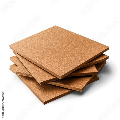 Stack of Natural Cork Sheets for Creative Projects and Eco-Friendly Crafts