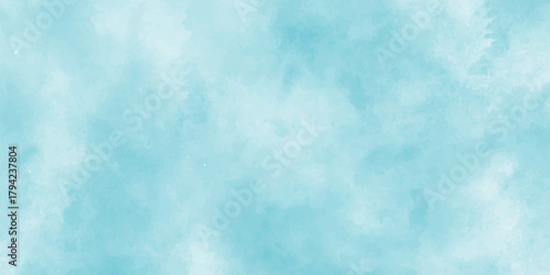 Blue sky texture with vintage clouds pattern and light grunge surface for a nature paint art design backdrop