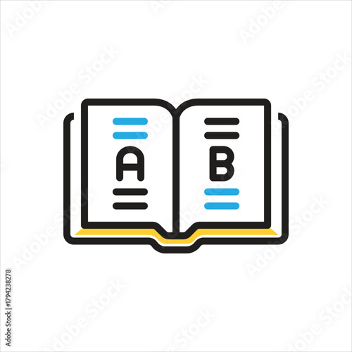 Multi color icon for subject